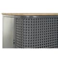 Miniatyrbild 9 av 9: Bokhylla DKD Home Decor Naturell Grå Metall Trä 2 Hyllor (79 x 39 x 133 cm)