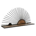 Miniatyrbild 1 av 5: Bokhylla Home ESPRIT Svart Naturell Metall Trä MDF 58 x 10,5 x 28 cm Vägg