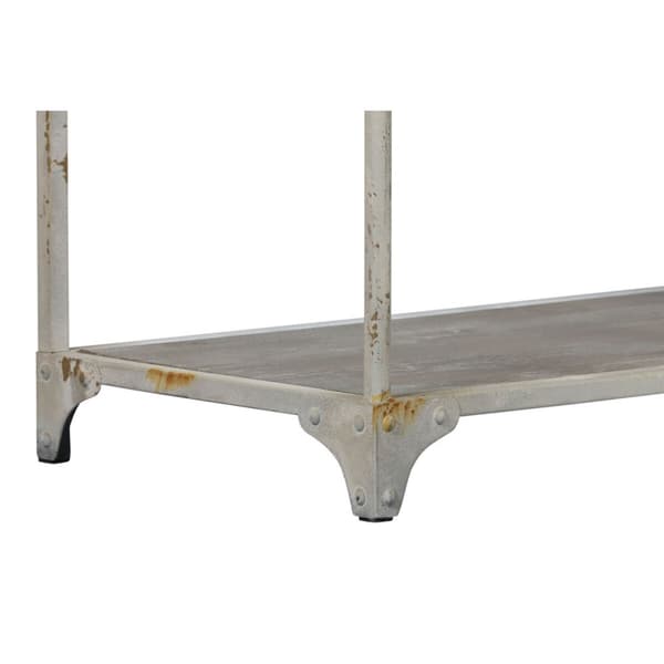 Hyllyt Home ESPRIT Valkoinen Luonnollinen Metalli 159 X 36,5 X 91 cm