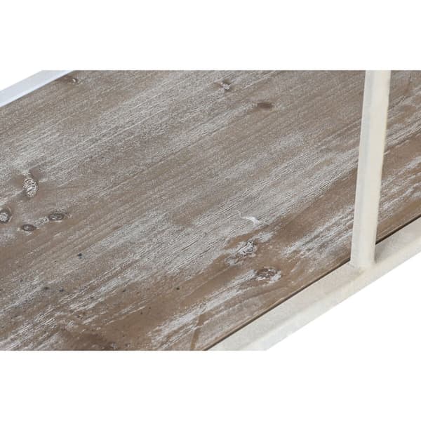 Hyllyt Home ESPRIT Valkoinen Luonnollinen Metalli 159 X 36,5 X 91 cm