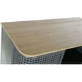 Miniatyrbillede 3 af 9: Hylder DKD Home Decor Natur Grå Metal Træ 2 Hylder (79 x 39 x 133 cm)