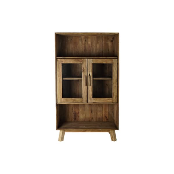 Hylder DKD Home Decor Krystal Natur Genbrugt Træ 4 Hylder (90 x 40 x 160 cm)