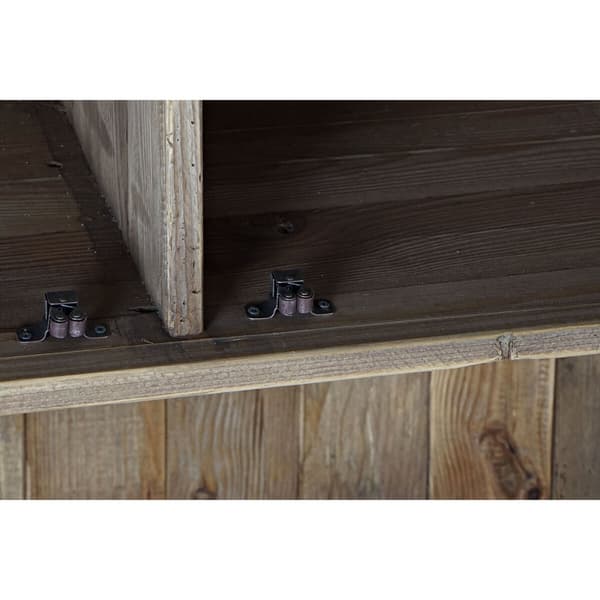 Hylder DKD Home Decor Krystal Natur Genbrugt Træ 4 Hylder (90 x 40 x 160 cm)
