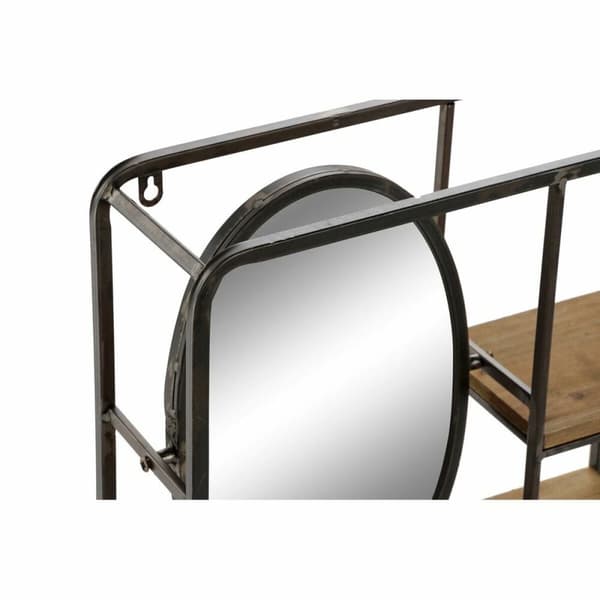 Hylder DKD Home Decor Træ Metal Træ MDF 39,5 x 13,5 x 60 cm