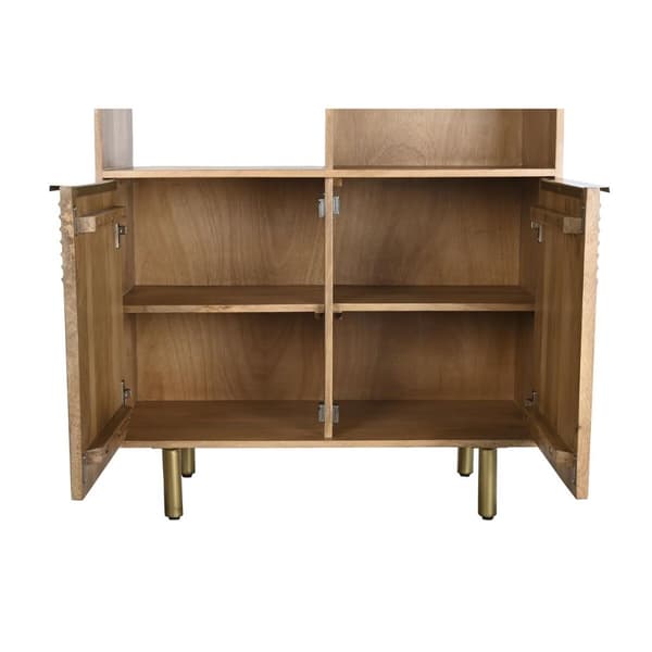 Hylder DKD Home Decor Gylden Natur Mangotræ 90 x 40 x 180 cm