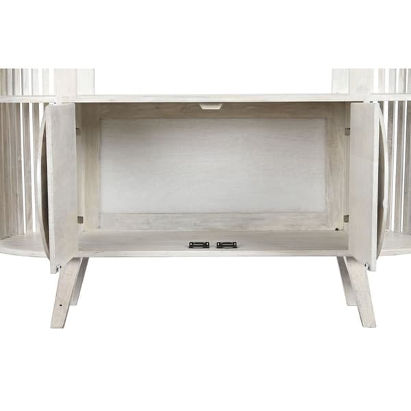 Hylder DKD Home Decor Hvid Mangotræ 116 x 40 x 160 cm (1)