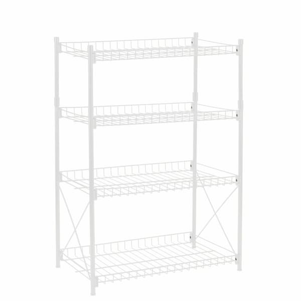 Hylder Confortime Metal Hvid 52 x 34 x 86 cm (2 enheder)