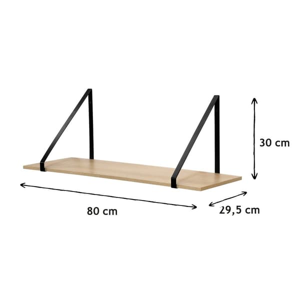Mycket djup vägghylla - D29,5cm