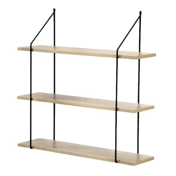 Vägghylla 3 våningar Trädekor L60 cm