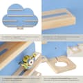 Miniatyrbild 5 av 11: Vägghylla MyLittleStory Cloud för upp till 28 tonies - blå