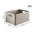 Miniatyrbillede 3 af 6: Hylder Rotho Country Antracit polypropylen Plastik