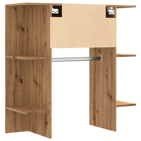 vidaXL Eteisen kaappi käsityöläinen tammi 97,5x37x99 cm tekninen puu