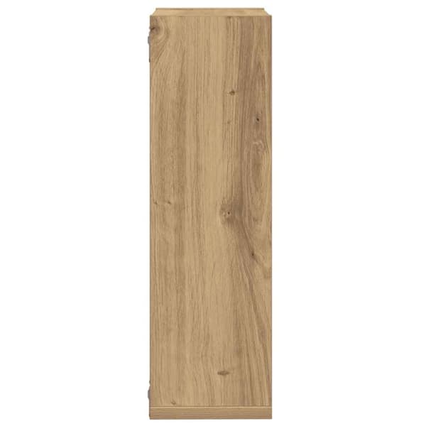 vidaXL Vegghyller kube 2 stk artisan eik 50x15x50 cm konstruert tre