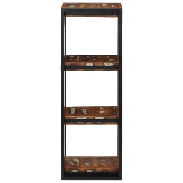 vidaXL Vegghylle flerfarget 35x35x100 cm gjenvunnet heltre