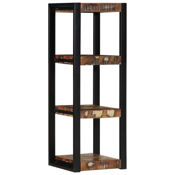vidaXL Vegghylle flerfarget 35x35x100 cm gjenvunnet heltre
