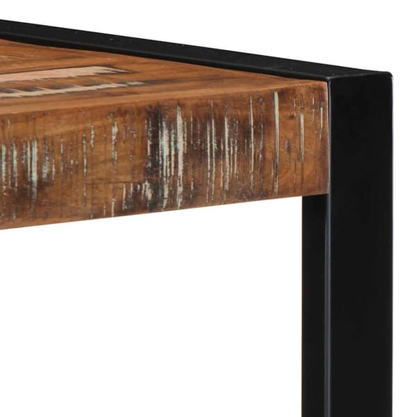 vidaXL Vegghylle flerfarget 35x35x100 cm gjenvunnet heltre