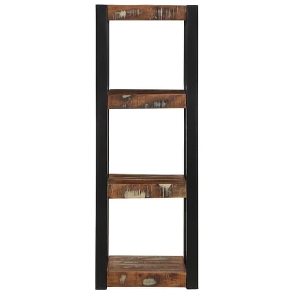 vidaXL Vegghylle flerfarget 35x35x100 cm gjenvunnet heltre