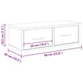 Miniatyrbilde 11 av 11: vidaXL Veggskap artisan eik 60x26x18,5 cm konstruert tre