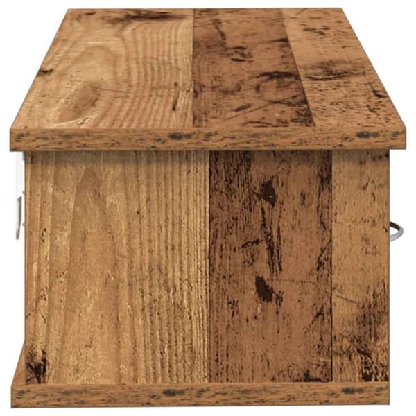 vidaXL vægskab 60x26x18,5 cm konstrueret træ gammelt træ