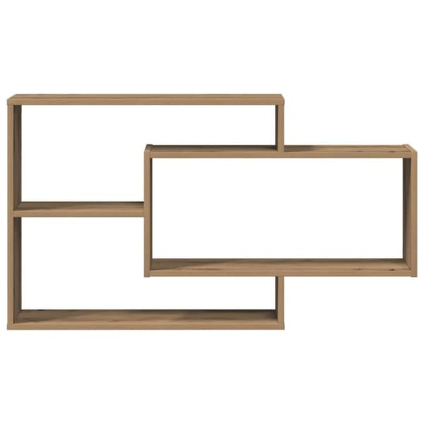 vidaXL Vegghylle artisan eik 104x20x58,5 cm konstruert tre