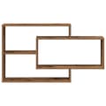 Miniatyrbilde 5 av 10: vidaXL Vegghylle gammelt tre 104x20x58,5 cm konstruert tre