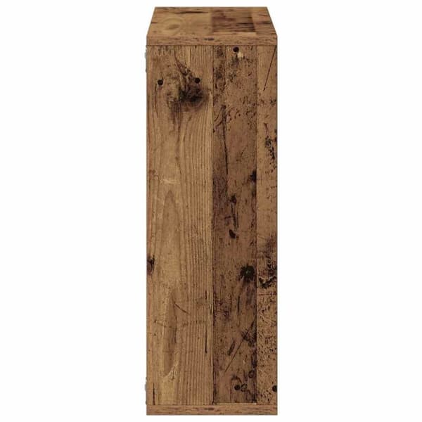 vidaXL Vegghylle gammelt tre 104x20x58,5 cm konstruert tre