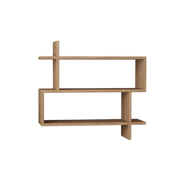 Etagère murale suspendue décor bois chêne L70 cm - PARALEL