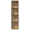 Miniatyrbilde 6 av 11: vidaXL Bokhylle/TV-benk artisan eik 36x30x143cm konstruert tre