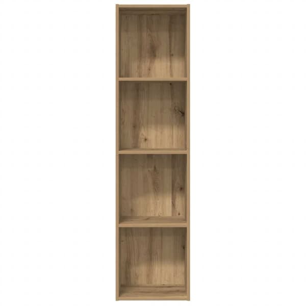 vidaXL Bokhylle/TV-benk artisan eik 36x30x143cm konstruert tre