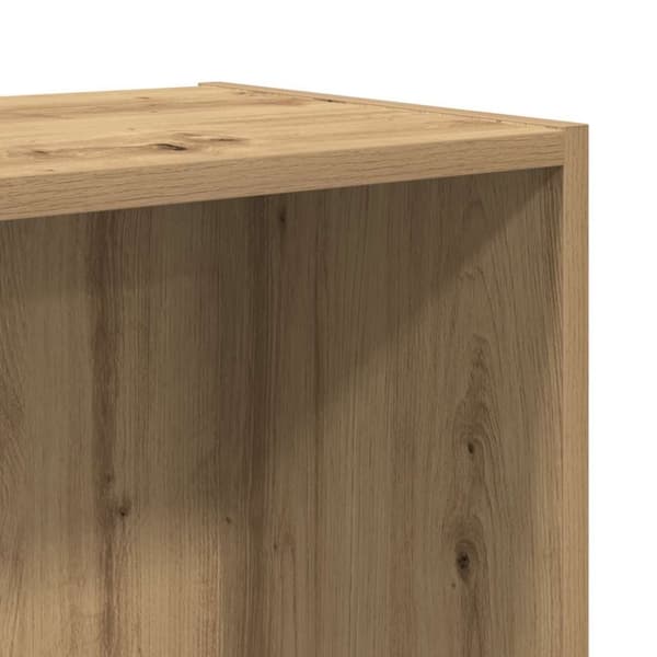 vidaXL Bokhylle/TV-benk artisan eik 36x30x143cm konstruert tre