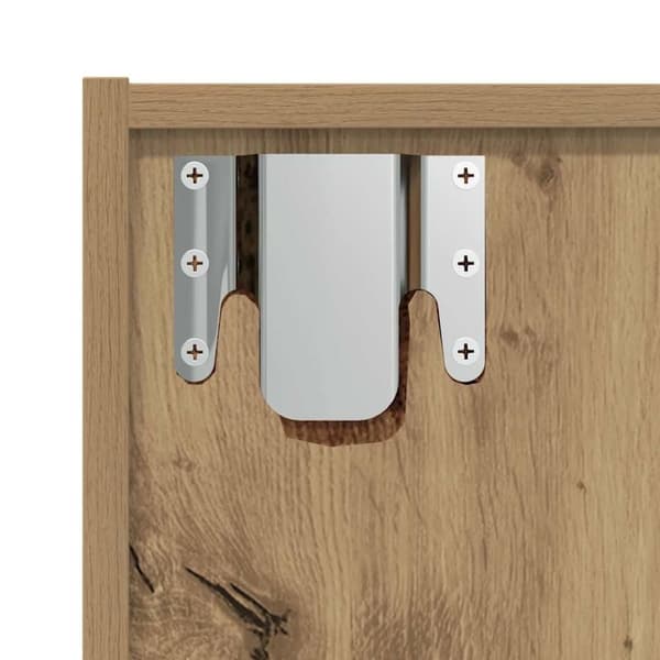 vidaXL Bokhylle/TV-benk artisan eik 36x30x143cm konstruert tre