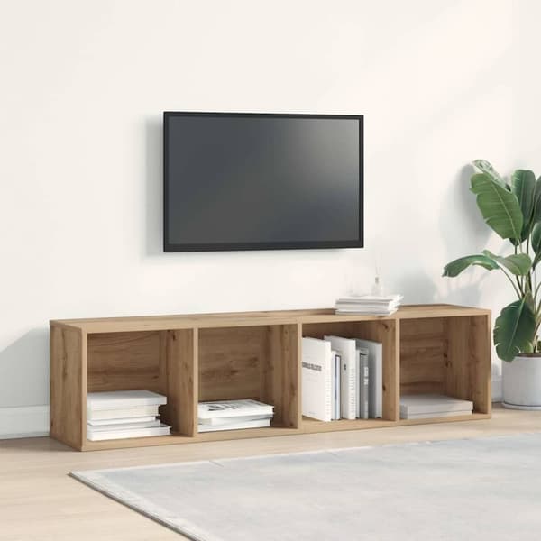 vidaXL Bokhylle/TV-benk gammelt tre 36x30x143cm konstruert tre