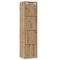 Miniatyrbilde 8 av 11: vidaXL Bokhylle/TV-benk gammelt tre 36x30x143cm konstruert tre