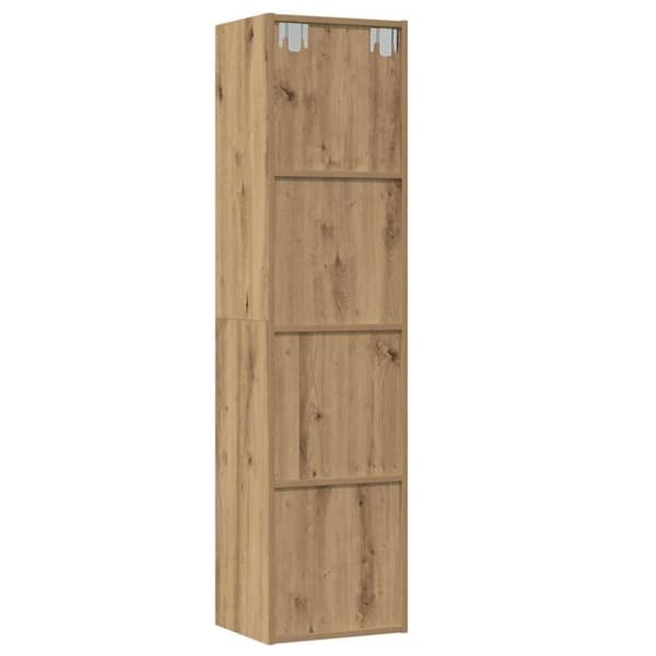 vidaXL Bokhylle/TV-benk gammelt tre 36x30x143cm konstruert tre