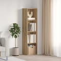 Miniatyrbilde 2 av 11: vidaXL Bokhylle/TV-benk gammelt tre 36x30x143cm konstruert tre