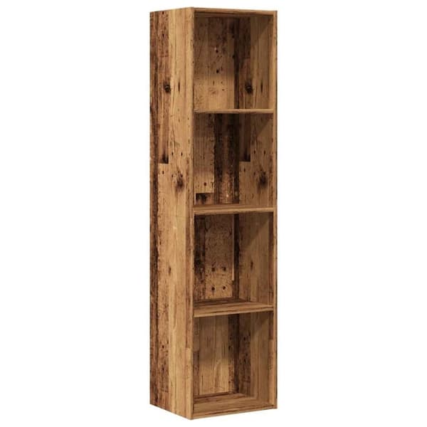 vidaXL Bokhylle/TV-benk gammelt tre 36x30x143cm konstruert tre