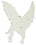 Miniatyrbild 5 av 8: Vägghylla Hyllplan Ljusgrön MDF Dinosaurie Barnrum Hem
