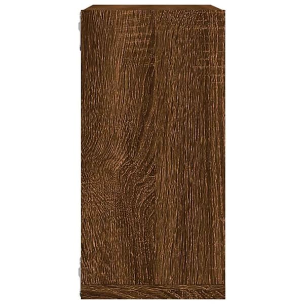 vidaXL Vegghyller kubeformet 6 stk brun eik 30x15x30 cm