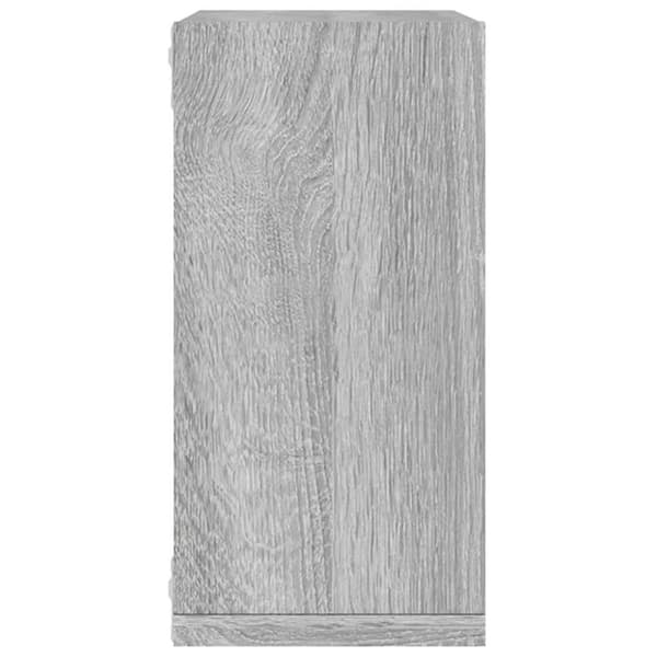 vidaXL Vegghyller kubeformet 6 stk grå sonoma 30x15x30 cm