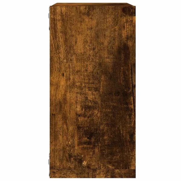 vidaXL Vegghyller kubeformet 6 stk røkt eik 30x15x30 cm