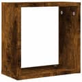 Pikkukuva 6 / 11: vidaXL Wall Cube Hyllyt 4 kpl Savustettu tammi 30x15x30 cm