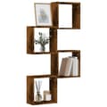 Pikkukuva 2 / 11: vidaXL Wall Cube Hyllyt 4 kpl Savustettu tammi 30x15x30 cm