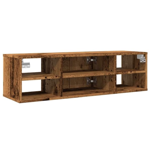 vidaXL vægskab 101x30x29 cm konstrueret træ antikt træ
