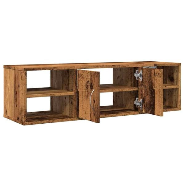 vidaXL vægskab 101x30x29 cm konstrueret træ antikt træ