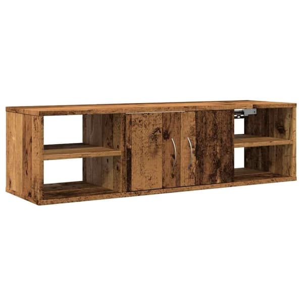vidaXL vægskab 101x30x29 cm konstrueret træ antikt træ