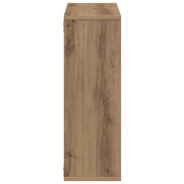 vidaXL Seinähylly käsityöläinen tammi 104x20x58,5 cm tekninen puu