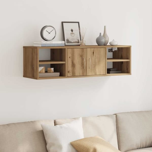 vidaXL vægskab 101x30x29 cm konstrueret træ kunsteg