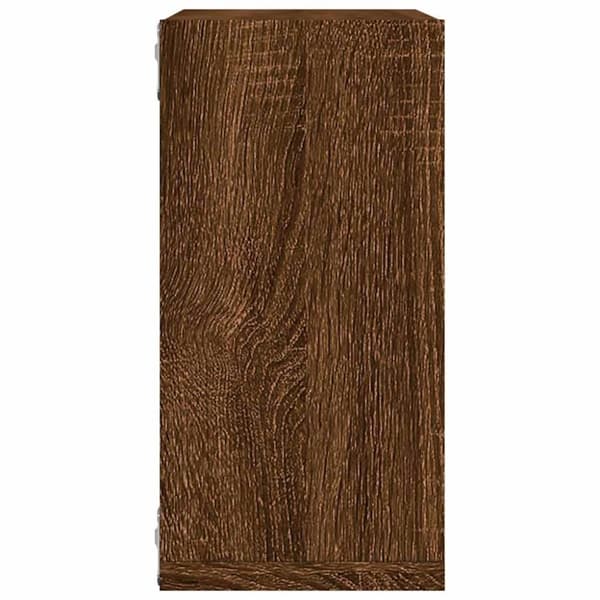 vidaXL væghylder 4 stk. 30x15x30 cm kubeformet brun egetræsfarve