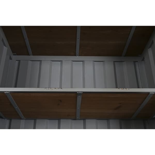 Hylder Home ESPRIT Grå Himmelblå Metal Træ MDF 87 x 44 x 168,5 cm