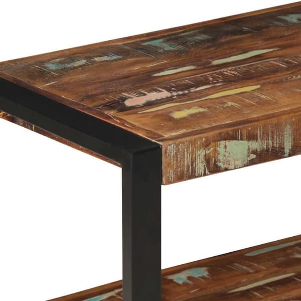 vidaXL Klesstativ flerfarget 80x40x190 cm gjenvunnet heltre